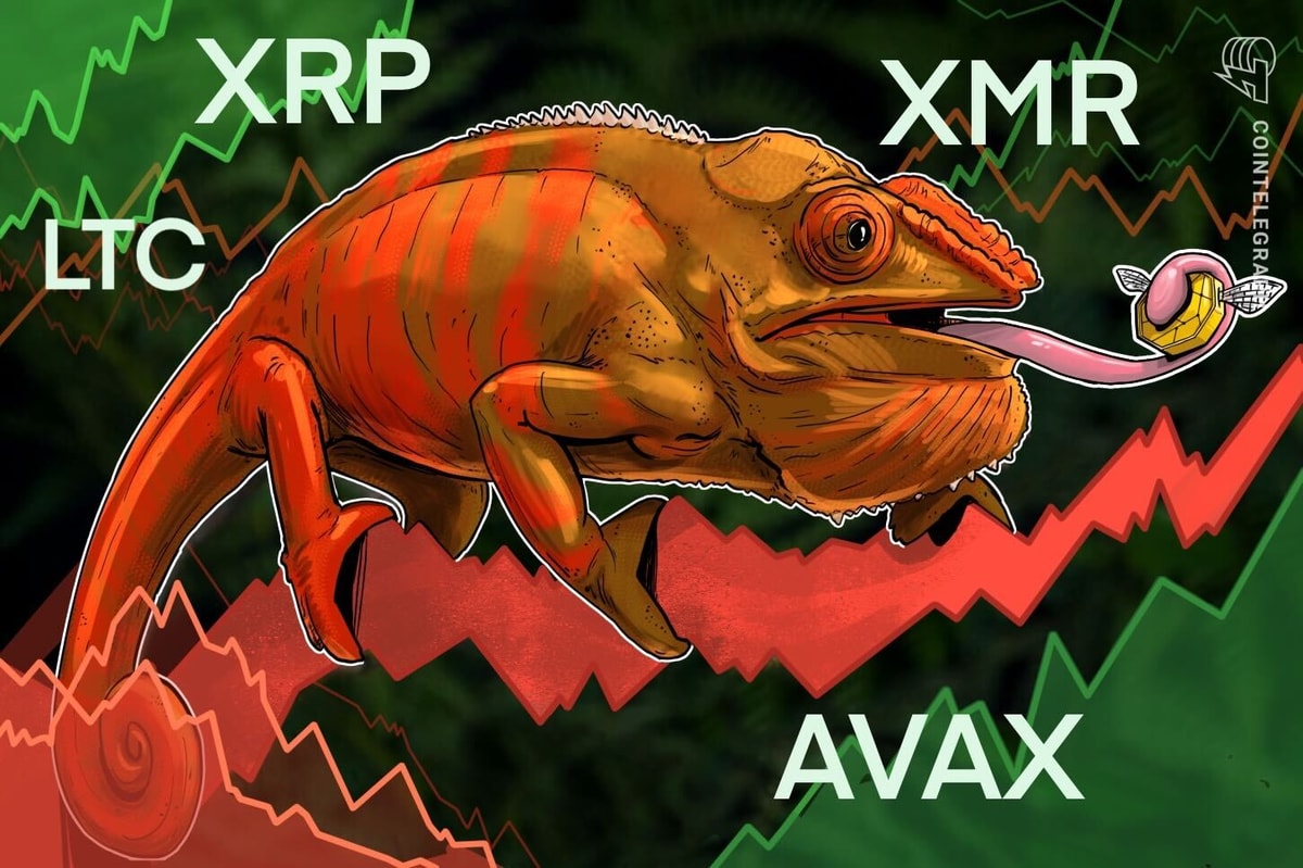 XRP, LTC, XMR and AVAX show bullish signs as Bitcoin battles to hold $28K