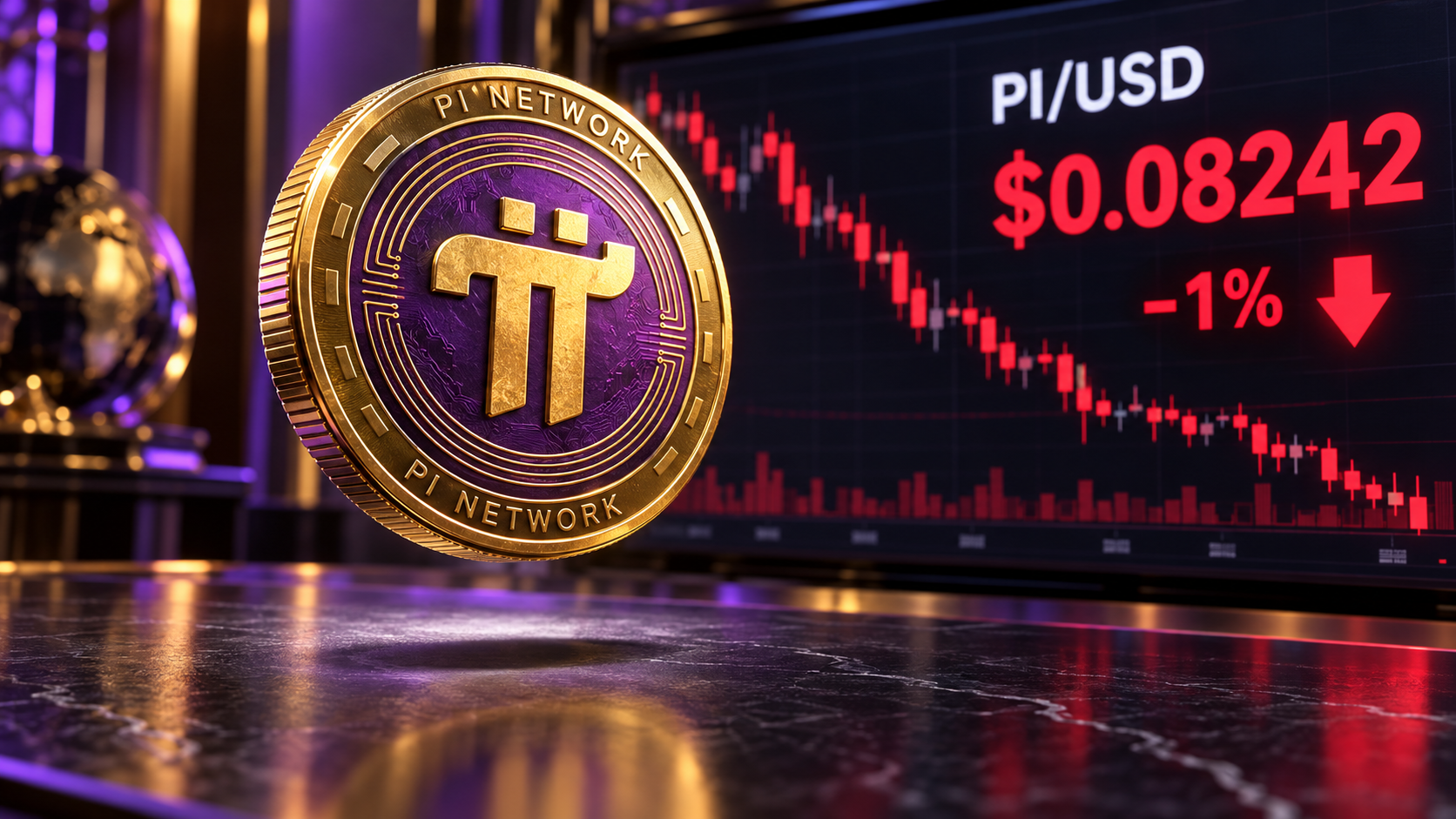 Pi Network dips 1% as falling Open Interest leaves $0.0801 support at risk